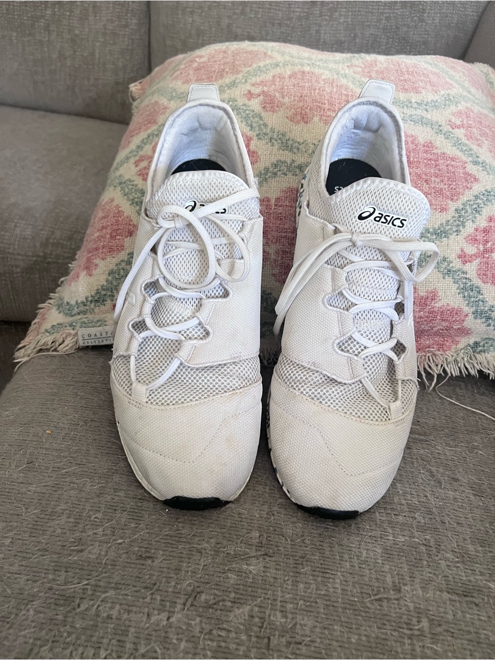 ASICS White Men's Athletic Lace-Up Sneakers